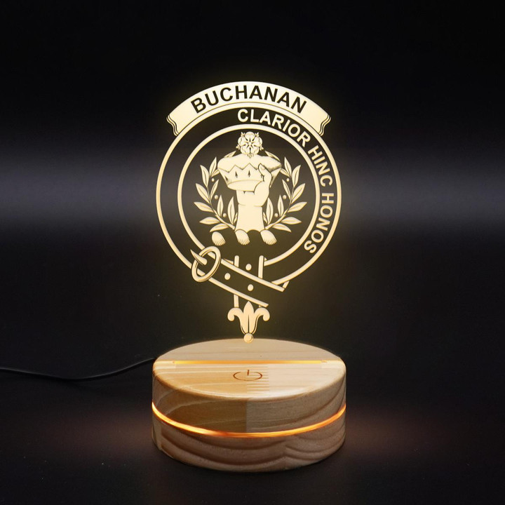 Buchanan Clan Badge 3D Lamp