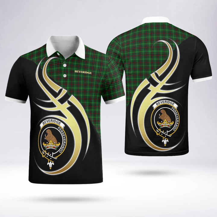 Beveridge Celtic Clan Badge Tartan Polo Shirt