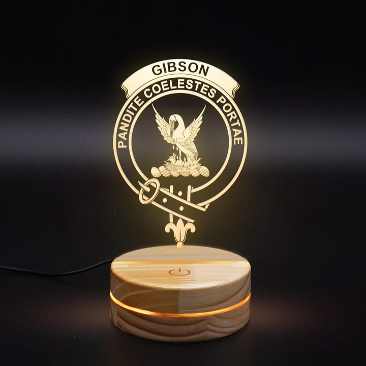 Gibson Clan Badge 3D Lamp