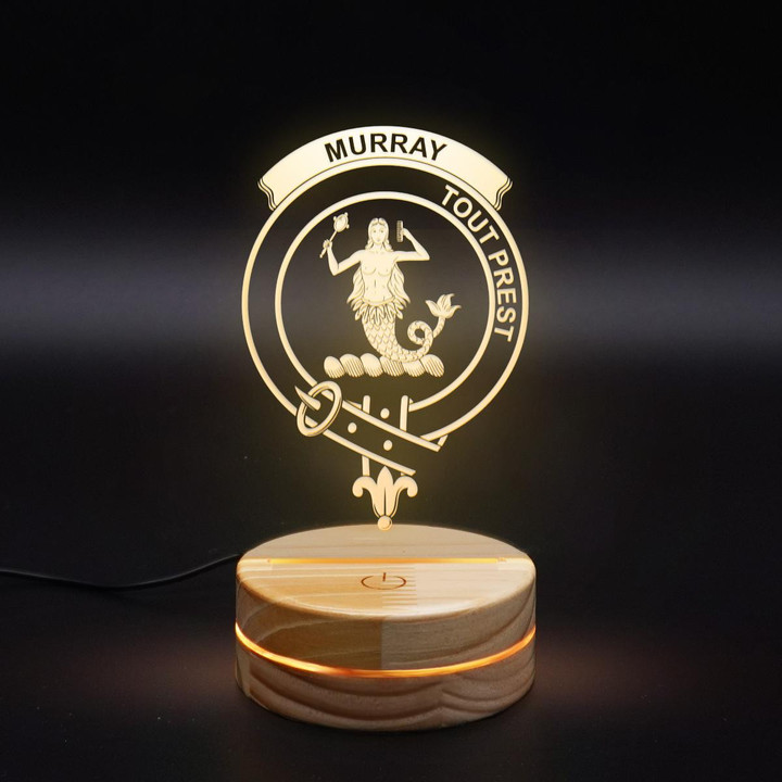 Murray Of Dysart Clan Badge 3D Lamp