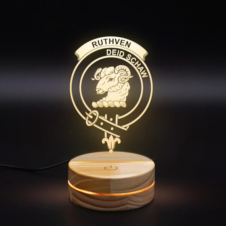 Ruthven Clan Badge 3D Lamp