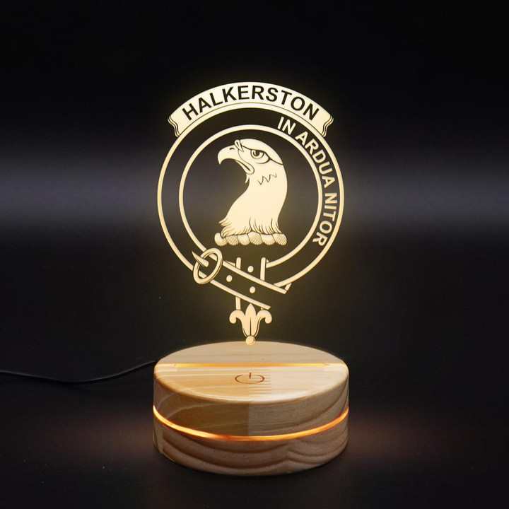 Halkerston Clan Badge 3D Lamp