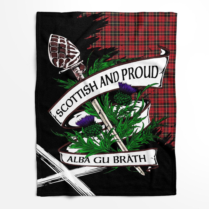Wallace Scottish Pride Tartan Fleece Blanket