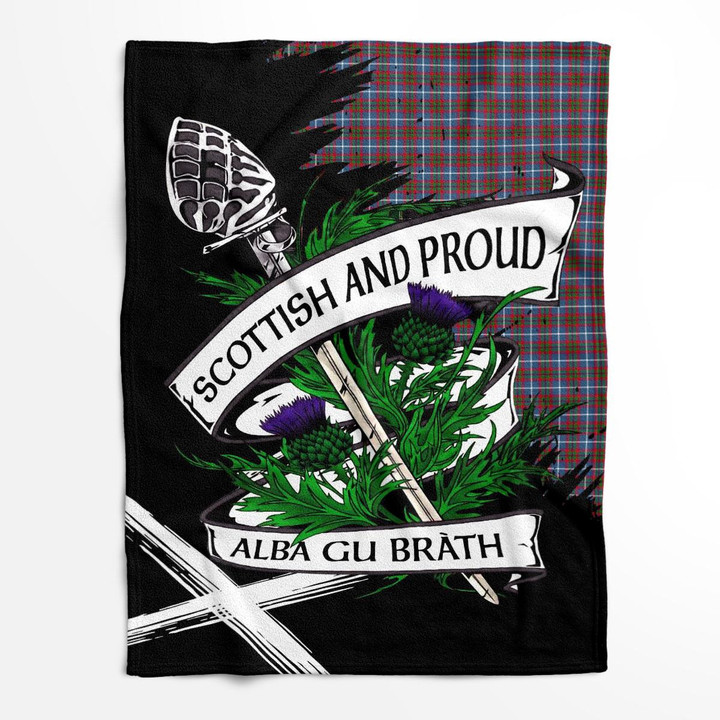 Dalmahoy Scottish Pride Tartan Fleece Blanket