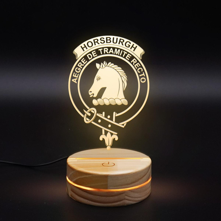 Horsburgh Clan Badge 3D Lamp