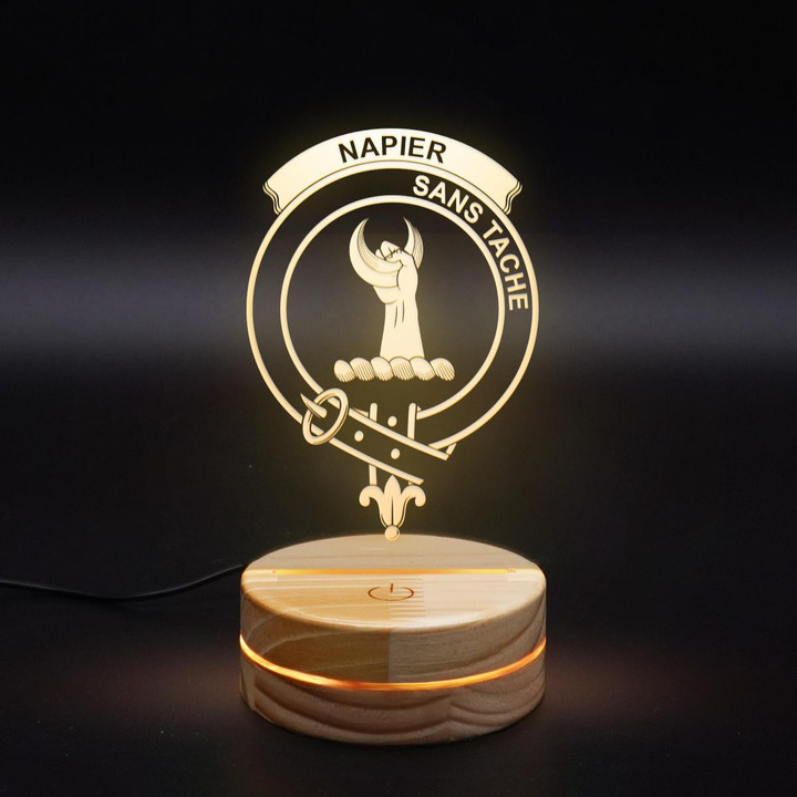 Napier Clan Badge 3D Lamp