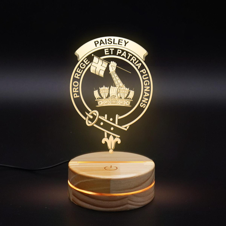 Paisley Clan Badge 3D Lamp