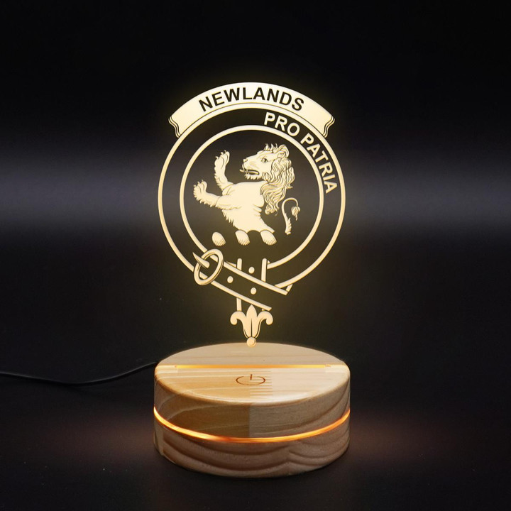 Newlands Clan Badge 3D Lamp