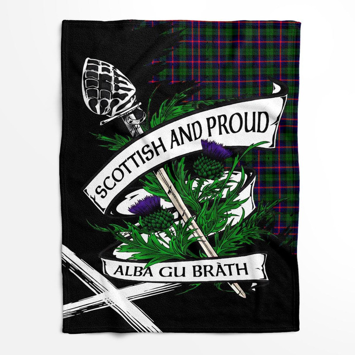 Urquhart Scottish Pride Tartan Fleece Blanket