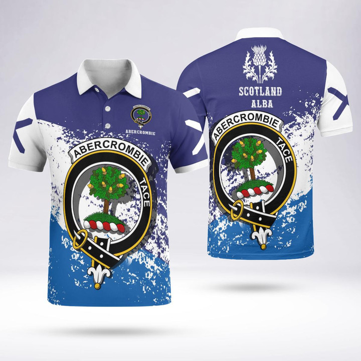 Abercrombie Clan Crest Scotland Polo T-Shirt