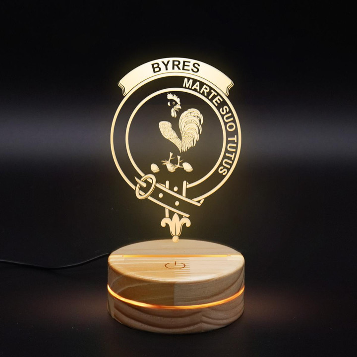 Byres Clan Badge 3D Lamp