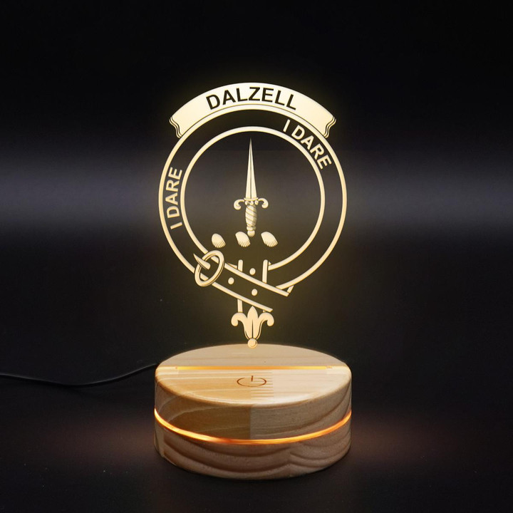 Dalzell Clan Badge 3D Lamp