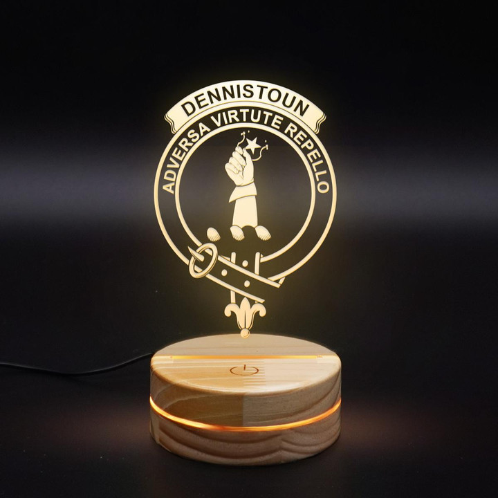 Dennistoun Clan Badge 3D Lamp