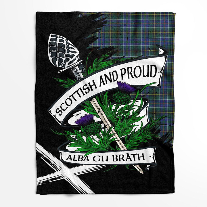 Macinnes Scottish Pride Tartan Fleece Blanket