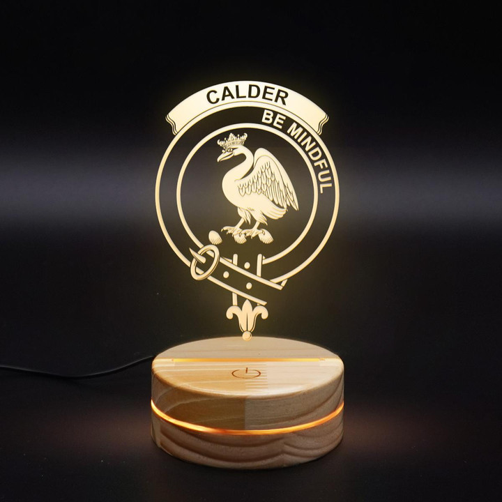 Calder Calder-campbell Clan Badge 3D Lamp