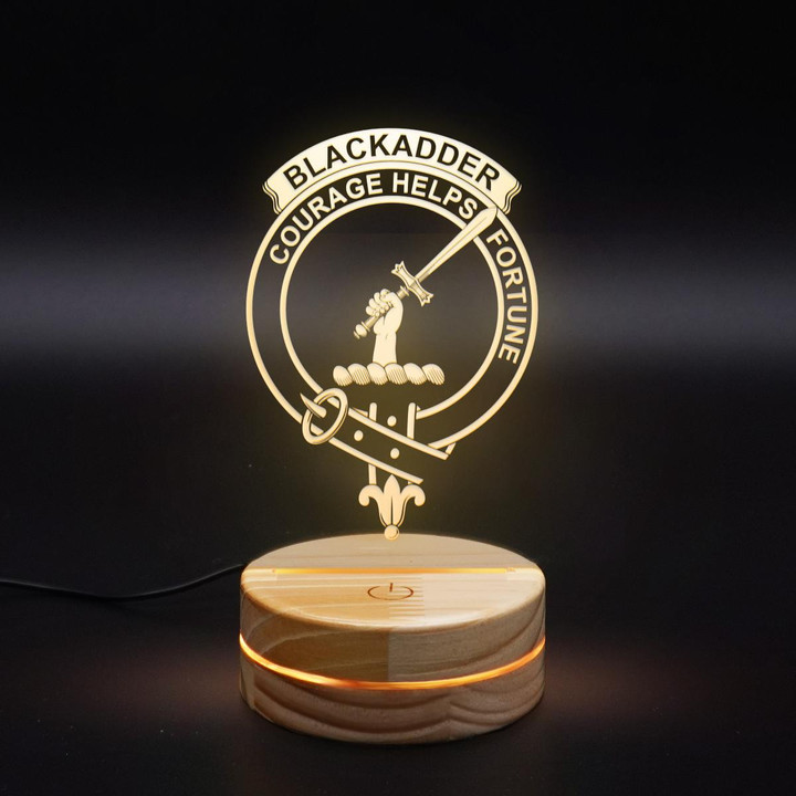 Blackadder Clan Badge 3D Lamp