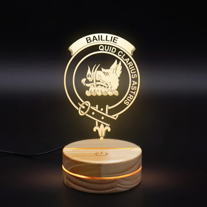 Baillie Clan Badge 3D Lamp