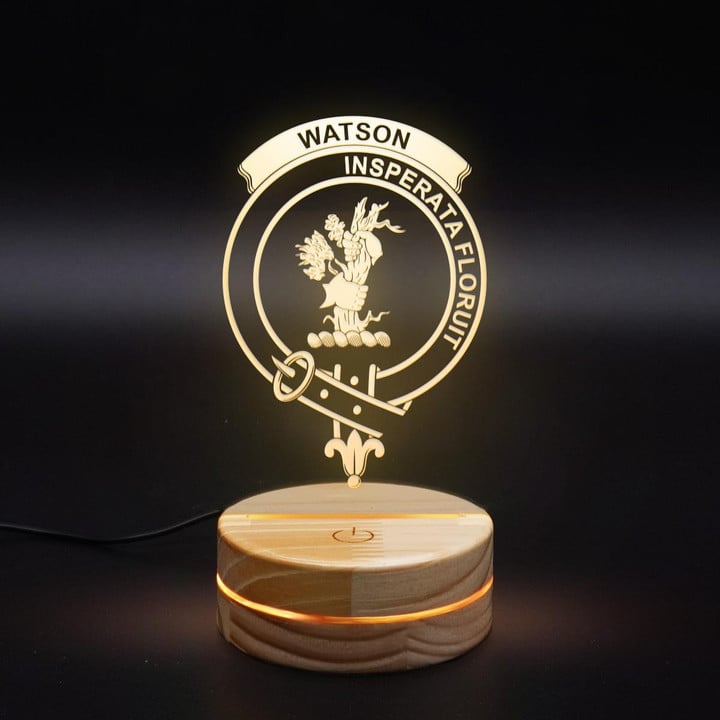 Watson Clan Badge 3D Lamp