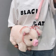 Cute Fluffy Pink Pig Bag