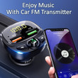 Car FM Transmitter Bluetooth 5.0 Dual USB Charger