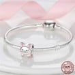 Volayer 925 Sterling Silver Beads Pet Pig Charm fit Original Pandora Bracelets for Women Jewelry Making Gift