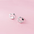 MloveAcc 100% New Fashion 925 Sterling Silver Earrings Animal Pig Tiny Stud Earrings for Women Fashion Party Silver Earrings