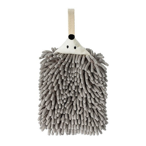 Chenille Hand Towels Kitchen Bathroom Hand Towel with Hanging Loops Quick Dry Soft Absorbent Microfiber Towels Animal Hedgehog