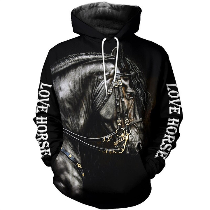 Beautiful 3d Hoodies For Horse Lovers