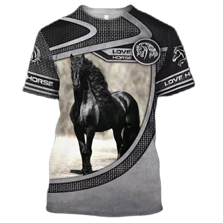 Fashion Love Horse Animal 3D Print T Shirts