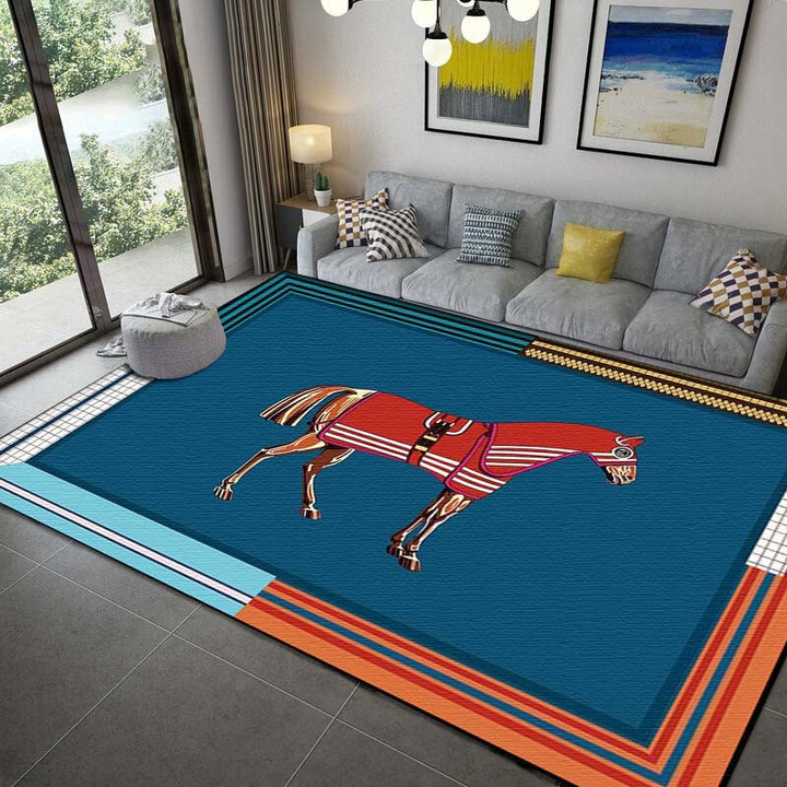 Horse Flag Rug, Horse Art For Fans, Horse Art Potrait, Horse Area Rug, Bath Mat, Door Mat carpets for living room bath rug