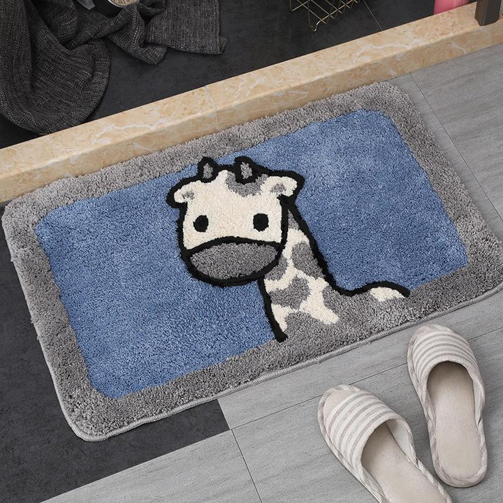 Soft Animal Carpet Slip-resistant Bathing Room Rug Floor Door