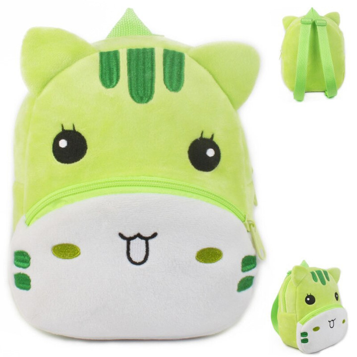 1-3 Years Cartoon Animal Pig Plush Backpack Kids Boy Girl School Bag Christmas Toy Gift