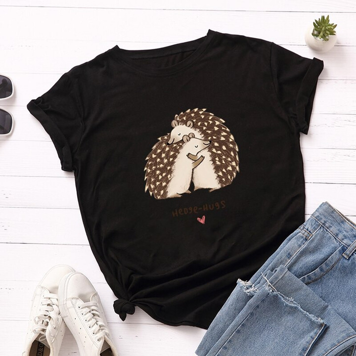 100% Cotton S-5XL T-shirts For Hedgehog Lovers