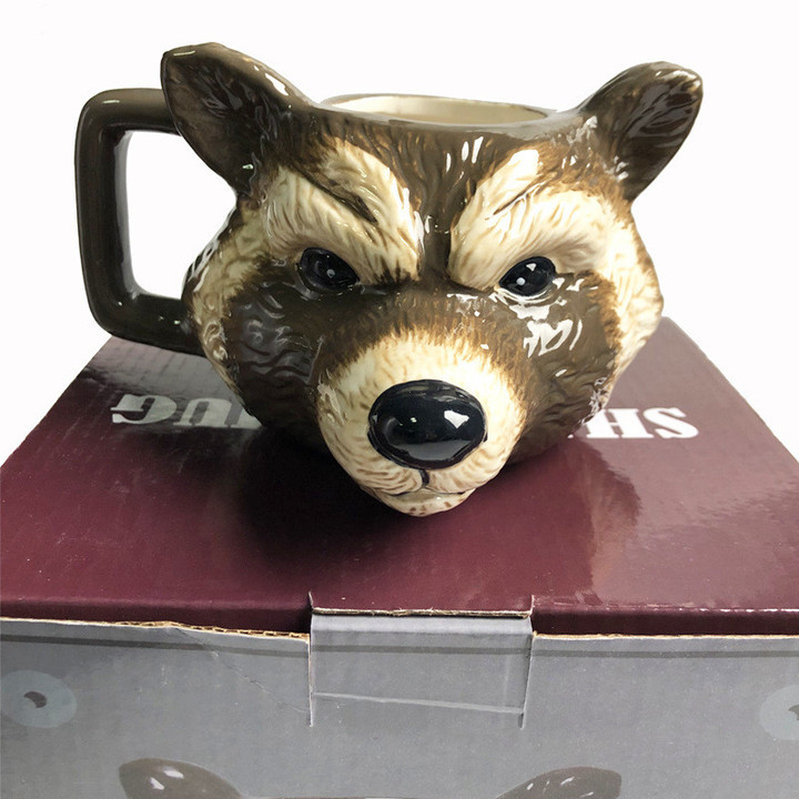 SO10148732 Creative 3D Raccoon mug cups and mugs