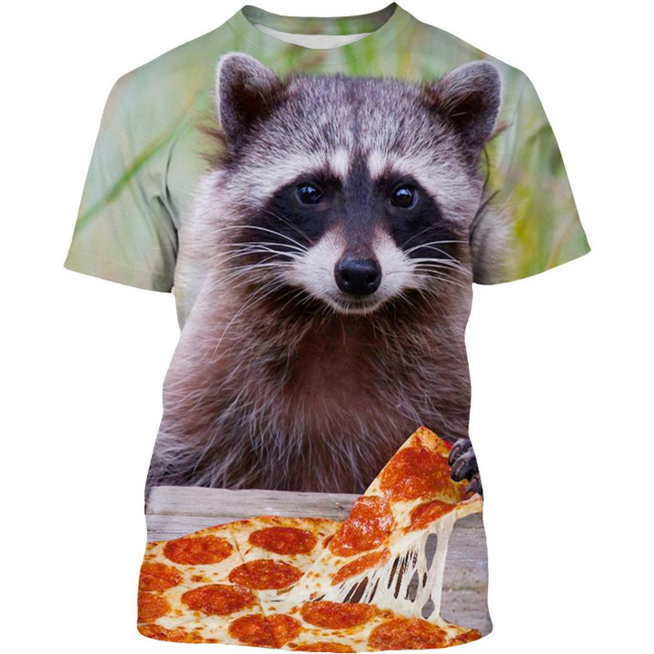 Raccoon 3d Printed T-shirt