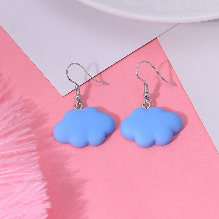 Creative Cupid Angel Pendant Earring pink pig Earring for Women Korean Cute Three Colors Clouds Earrings Fashion Jewelry Gift