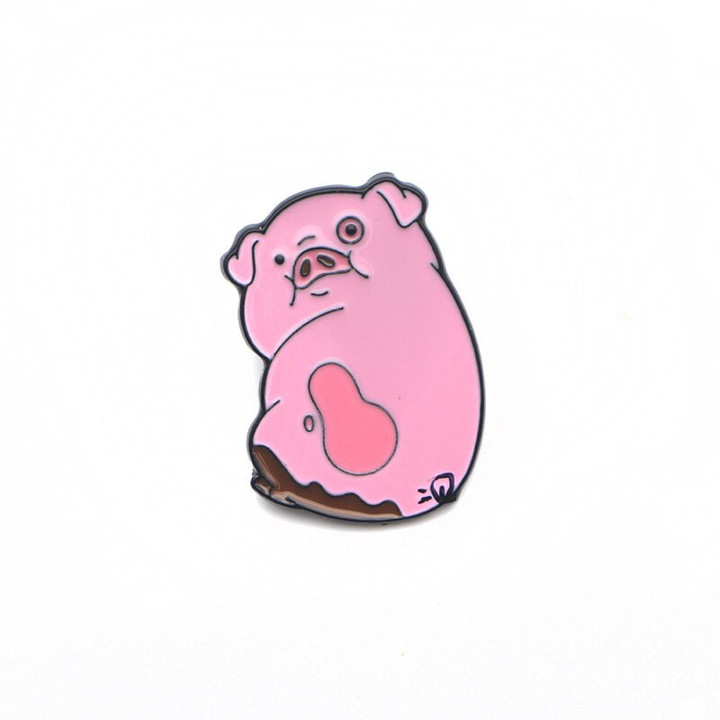 Pink Pig Enamel Pin Anime Pins New Year Gift Manga Japanese Briefcase Badges Badges on Backpack Brooch for Clothes Cute Things