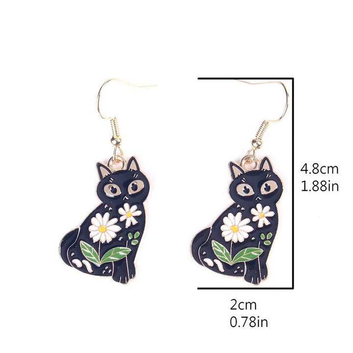 Fashion Cartoon Anime Pink Hedgehog Alloy Pendant Earrings Personality Temperament Women Cute Charm Jewelry Gifts For Friends