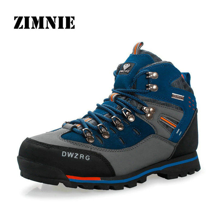 ZIMNIE Outdoor Hiking Shoes Women Waterproof Non-slip Climb Mountain Trekking Mujer Size 40-46 Walking Shoes Men Hunting Shoes