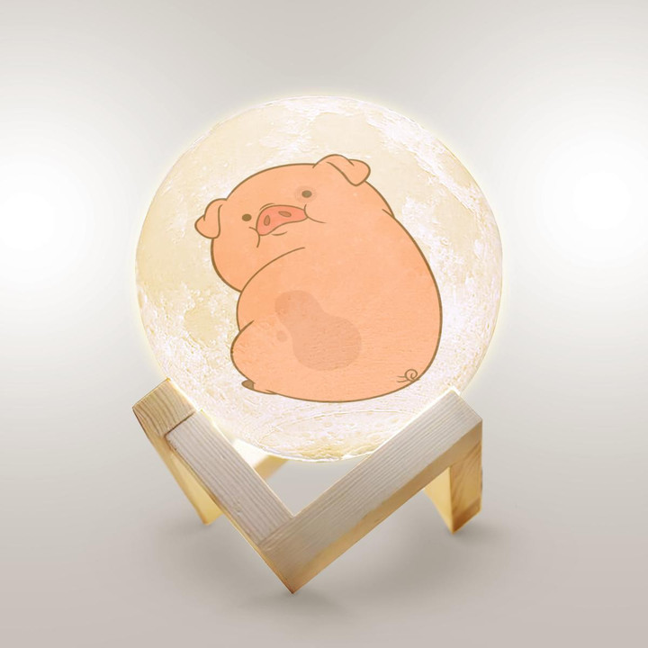 Pig Lovers cute Moon Lamp
