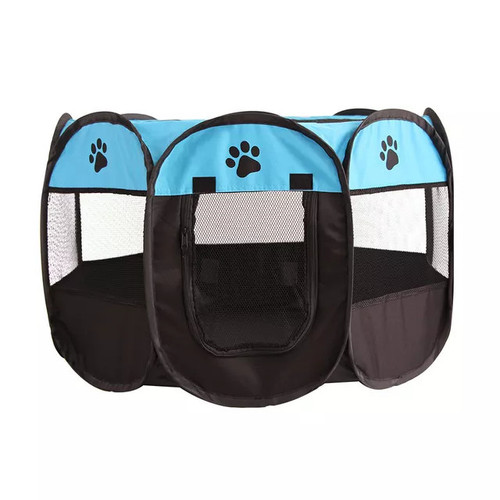 Portable Folding Pet Tent Dog House Octagonal Cage For Tent Playpen Puppy Kennel Easy Operation Fence Outdoor Big Dogs House