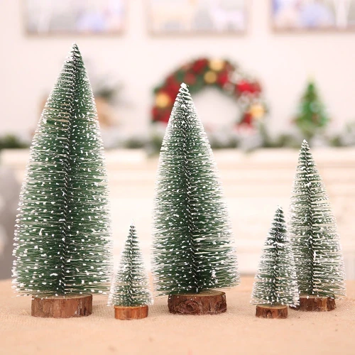 Christmas Decoration Xmas Tree Small Cedar Pine For Home Room Decor Halloween Party New Year 2022 Navidad Ornaments Accessories