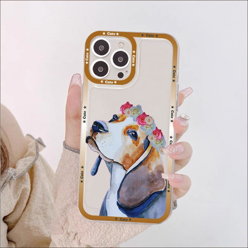 Beagle Dog Phone Case For iPhone 14 13 12 11 Pro Max Mini X Xs XR 6 7 8 Plus SE 2020 Transparent Case