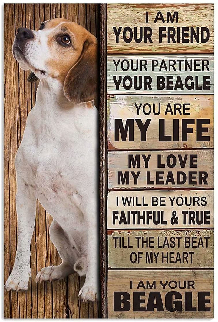 Beagle Dog Metal Printing Poster