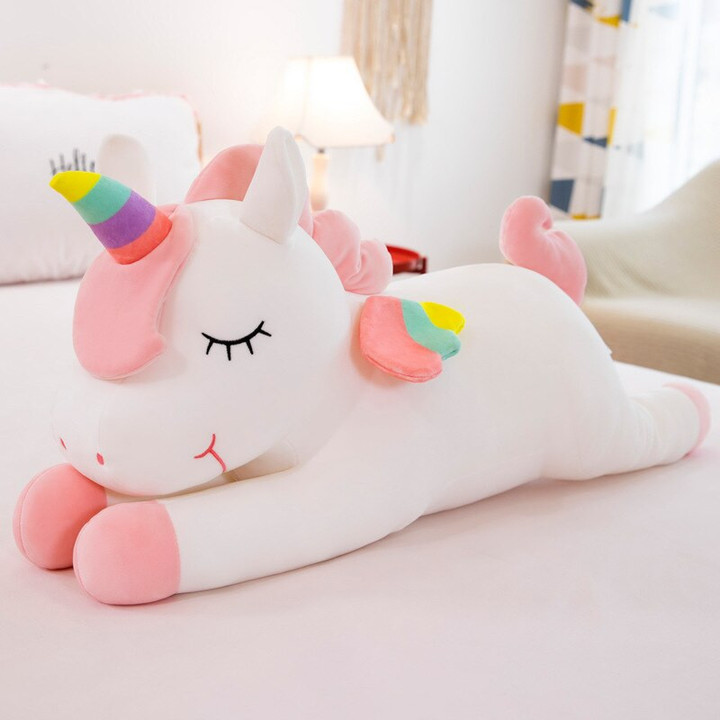Kawaii Unicorn Plush Toys Soft Stuffed Doll Animal Horse Baby Appease Sleeping Pillow For Girls Birthday Gift Kids Toy