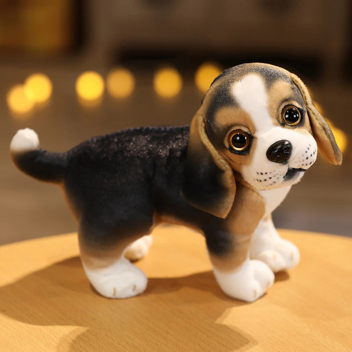 Lifelike Dog Pet Plush Toys Stuffed Aniamls Beagle Dolls Plush Dog Toy for Children