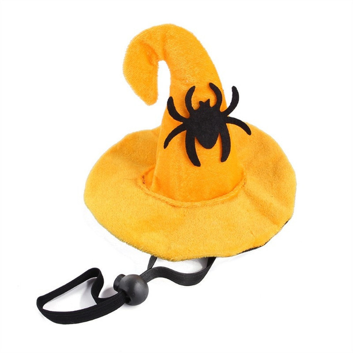 Pet Dog Cat Witch Hat Halloween Cosplay Prop Pumpkin Bat Hat Decor Fancy Dress Costume Photo Props Headwear Party Cat Hat