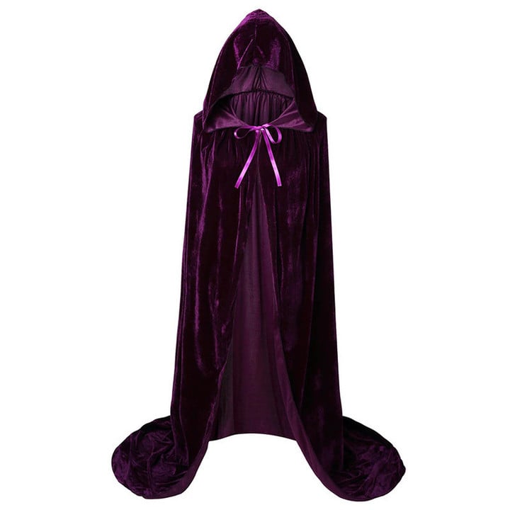 Movie Hocus Pocus 2 Witch Cloak Hooded Mary Sarah Winifred Sanderson Sister Cosplay Costume Halloween Adult Kids Long Party Cape