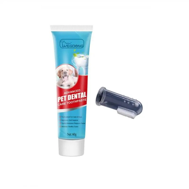 Pet Toothpaste Cat Dog Fresh Breath Toothpaste Deodorant Tartar Plaque Cleaning Dog Oral Care Edible Toothpaste Pet Supplies