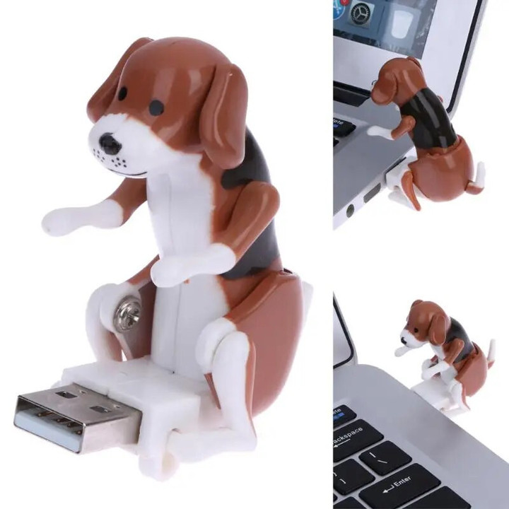 Portable Mini Cute USB Funny Humping Spot Dog Toy for Office Worker Relieve Pressure Gift Cartoon Flash Disk Spot Drive